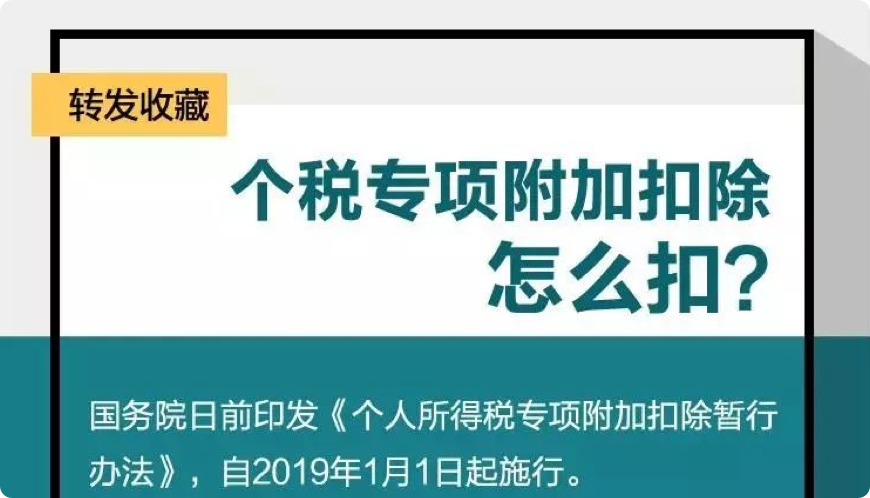 定了!1月1日起,个税专项附加扣除要这么扣